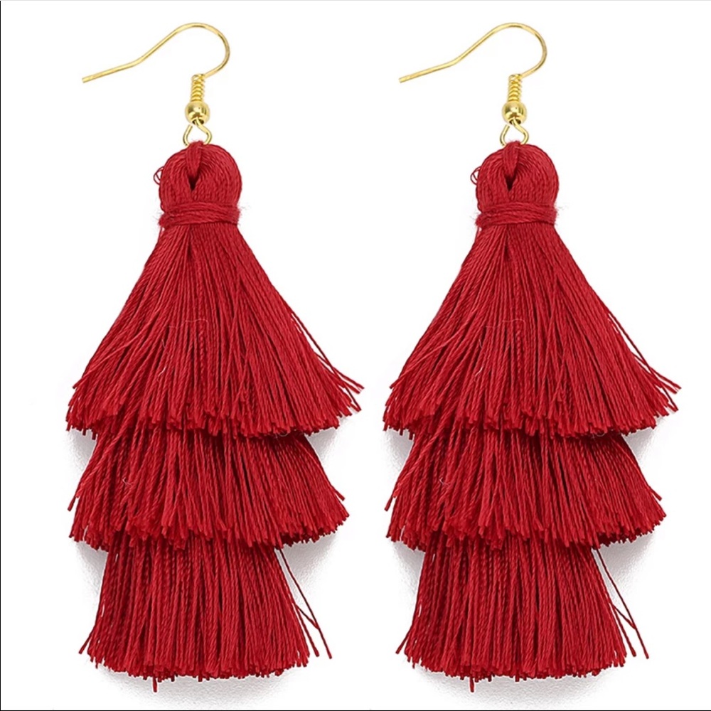 Brand New Boho Layered Tassel Trendy Earrings.